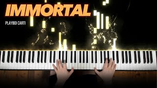 Playboi Carti  Immortal Piano Cover [upl. by Bengt]