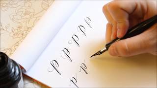 The Letter P  Basic Calligraphy Tutorial [upl. by Augustin]