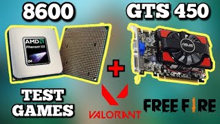 VALORANT  FREE FIRE  PC BUILD AMD PHENOM X3 8600  GTS 450 [upl. by Donelu21]