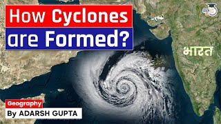 Formation of Cyclone  Tornadoes Vs Cyclones Vs Hurricanes  UPSC Mains GS1 [upl. by Burbank394]