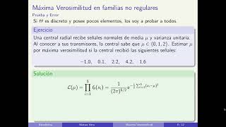 Estimadores de máxima verosimilitud en familias no regulares [upl. by Llemij]