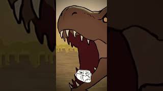 Troll face trex vs giganotossaurustroll face [upl. by Narod]