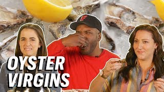 5 People Try Oysters for the First Time  First Timers [upl. by Leveridge609]