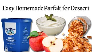 DIY Easy Homemade Yoghurt Parfait for Dessert  Yoghurt Parfait  Simple Parfait Recipe [upl. by Ttemme]