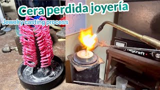 cera perdida joyería paso a paso tutorial de fundición  jewelry casting process [upl. by Hyps993]