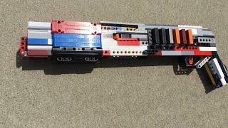 Lego Pump Action Shotgun  Brick Shooter [upl. by Suoicerp]