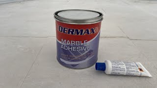 Dermax Marble Adhesive Mastic Glue For Marble amp Granite Joints Cracks and Pinholes Filling 4K Video [upl. by Alphard]