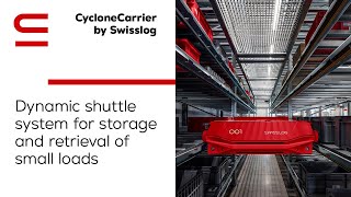 CycloneCarrier by Swisslog Dynamic shuttle system for storage and retrieval of small loads [upl. by Aitsirt]