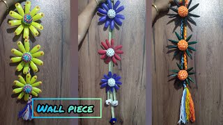 wall piece  wall hanging tutorial  wall hanging from bottle and egg shell  easy stepbystep [upl. by Mortie]