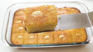 Basbousa Arabic Sweet Recipe  Arabic Dessert  Tasty Kitchen [upl. by Gilberto412]