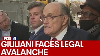 Rudy Giuliani speaks after jury awards 148M to election workers over 2020 vote lies [upl. by Evelunn]