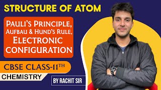 Structure of Atom  Paulis Principle Aufbau amp Hunds Rule  Class11  exam cbse [upl. by Anetsirhc]