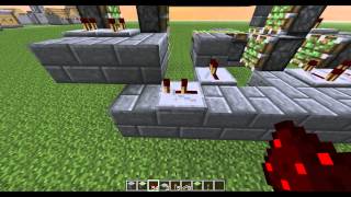 Minecraft Tutorial  3x3 Horizontal Piston Door Seamless [upl. by Eigger]