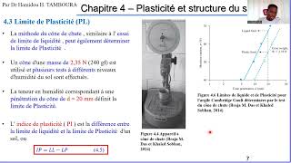 Limite de Plasticité LPChapitre 4 – Plasticité et structure du sol Partie 2Mécanique du sol [upl. by Mcfarland468]