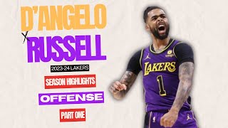 DAngelo Russell OFFENSE Part 1 202324 Lakers Highlights [upl. by Acireit288]