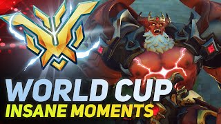 SOME INSANE MOMENTS FROM OVERWATCH WORLD CUP [upl. by Ardnuaek254]