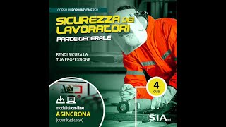 Corso Formazione Generale Sicurezza Lavoratori 4 ore [upl. by Krm]