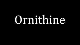 How to pronounce Ornithine [upl. by Alodi]