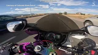 Motorcyclist goes 173 mph from Colorado Springs to Denver may not face arrest despite warrant [upl. by Eitac]