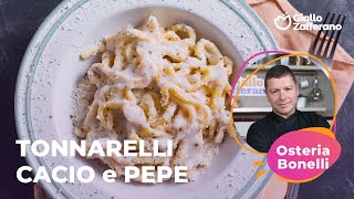 TONNARELLI CACIO e PEPE la RICETTA TRADIZIONALE dellOsteria Bonelli😋🍝 [upl. by Terces934]