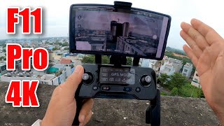 Flycam F11 Pro phiên bản 4K  Đang bay tắt tay cầm xem có tự động RTH hay không [upl. by Akcimehs]