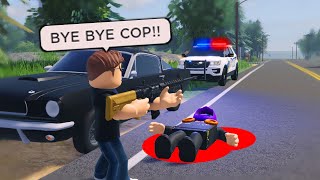 I Got Shot At A Traffic Stop His Car Wasnt Fast Enough Roblox [upl. by Hough172]