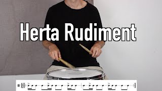 How to play the Herta  Advanced Drum Rudiment [upl. by Westberg]