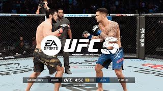 UFC 302  Islam Makhachev Vs Dustin Poirier For The Lightweight Championship FULL FIGHT  EA UFC 5 [upl. by Tryck]