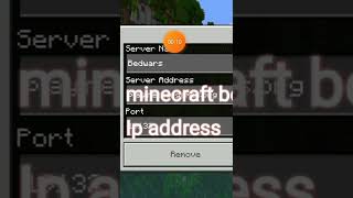 minecraft bedwars server Ip address best bedwars server [upl. by Enirolf]