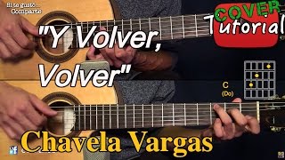 Y Volver Volver  Ranchera Mexicana CoverTutorial Guitarra [upl. by Tiraj512]