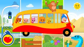 A Roda do Ônibus Nos Ecossistemas 🛞 🚌  Música Infantil﻿  Um Herói do Coração [upl. by Popelka]