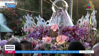 Feligreses llenos de gratitud ante pedimentos cumplidos por la virgen de Zapopan  Crystal Mendivil [upl. by Fara]