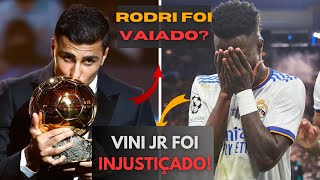 ⚽️ BOLA DE OURO 2024 VEJA O QUE ACONTECEU VINI JR FOI INJUSTIÇADO 💔  RODRI FOI VAIADO [upl. by Sulrac]