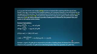 Ep 100 PreReg Practice Question 10 Percentage Calculations Pharmacology [upl. by Harikahs]