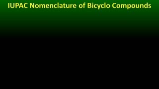 IUPAC Nomenclature of Bicyclo Compounds [upl. by Llertnov]