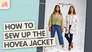 How to make a quilted jacket for beginners  Megan Nielsen Hovea Jacket Sewalong [upl. by Namlas]