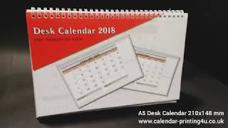 A5 Desk Calendar for year 2019 [upl. by Divan]