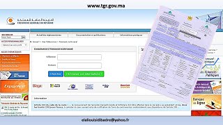 Paiement des taxes en ligne  via TGR اداء الضريبة باستعمال [upl. by Bruni]