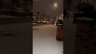 1st snow winter UK [upl. by Admama]