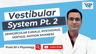 Vestibular system Part 2 Semicircular canals Nystagmus vertigo motion sickness [upl. by Skinner]