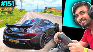 DRIVING SUPERCAR WITH REAL STEERING WHEEL  TECHNO GAMERZ GTA 5 151 [upl. by Aytnahs]