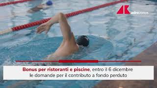 Bonus ristoranti e piscine domande entro il 6 dicembre [upl. by Terraj]