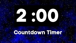 2 Minute Timer  Countdown Timer with Alarm  Classroom Timer [upl. by Sisi556]