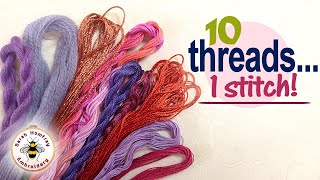 I compare ten different hand embroidery threads Pros and cons of each [upl. by Arval102]