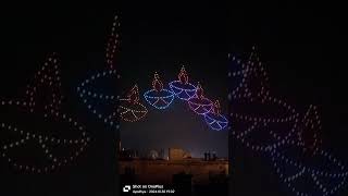 Drone Show in Ayodhya🙏 jaishreeram 😱 [upl. by Cornew]