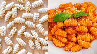 How to make Gnocchetti Pasta 2 Ingredients [upl. by Eberhard]