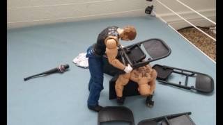 WFW Dean Ambrose vs Brock Lesnar Falls Count Anywhere [upl. by Gupta]