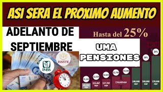 PROXIMO AUMENTO DE PENSIONES ADELANTO EN SEPTIEMBRE Y LA DEROGACION DE LA UMA REFORMA DE 2007 [upl. by Yatnahs162]