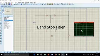 band stop filter in proteus [upl. by Nayhr243]