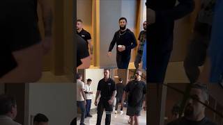 Khamzat Chimaev amp Robert Whittaker arrive in Abu Dhabi for UFC 308 [upl. by Cheung]